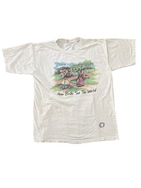VTG The Far Side How birds see the world XL tshirt grunge 90s